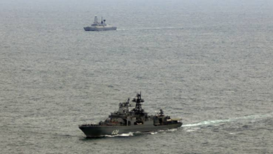 royal navy intercepts russian warship
