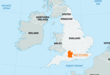 Wiltshire England Map
