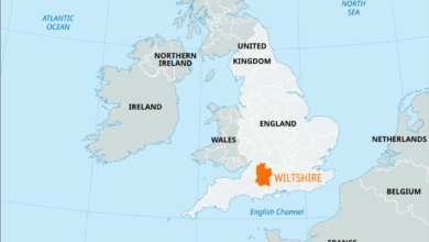 Wiltshire England Map